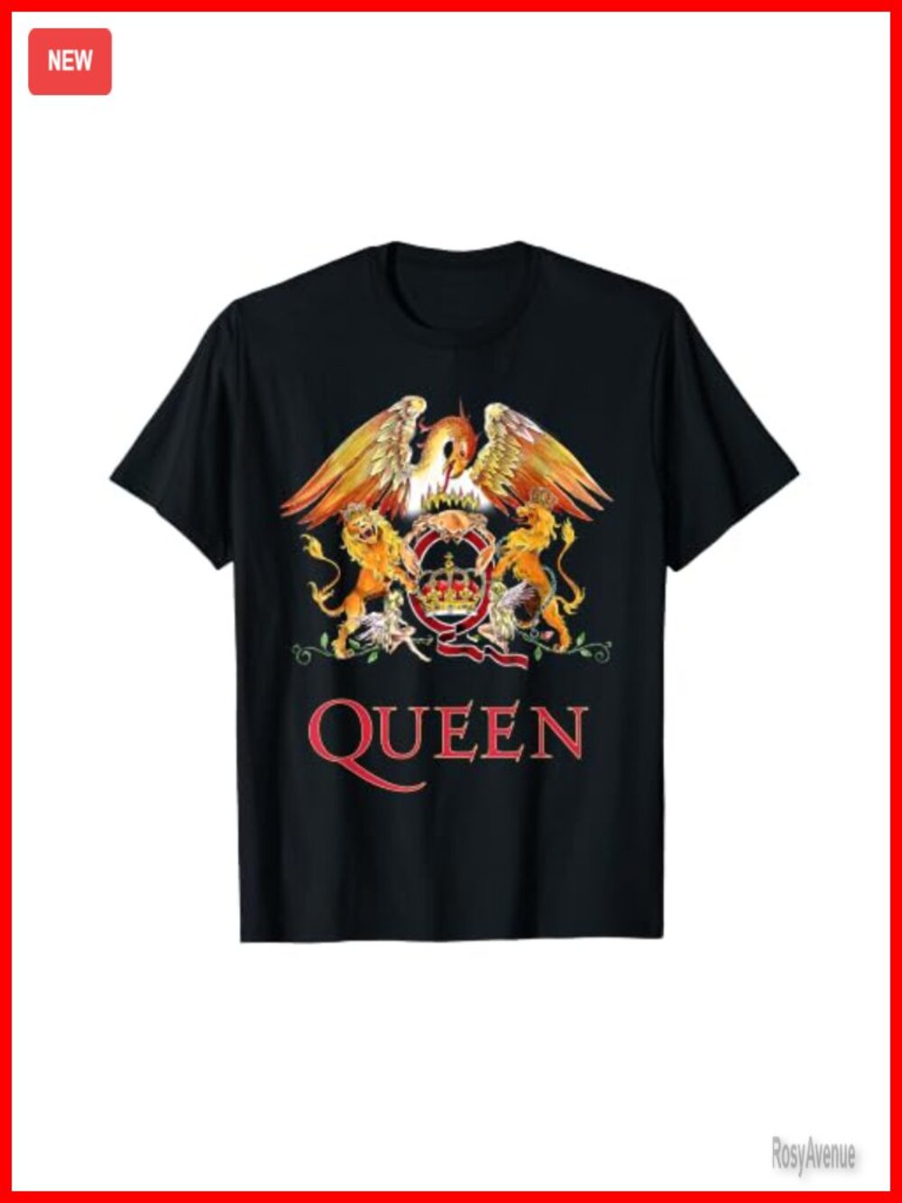 Classic Crest Graphic T-Shirt Short Sleeve Novelty Band Tee